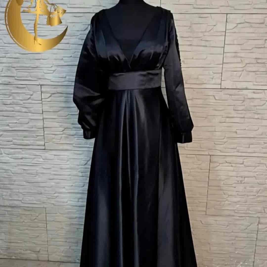 پیراهن مجلسی آستین کار شده